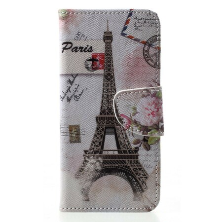 Huawei P20 Lite Eiffelturm Retro Tasche