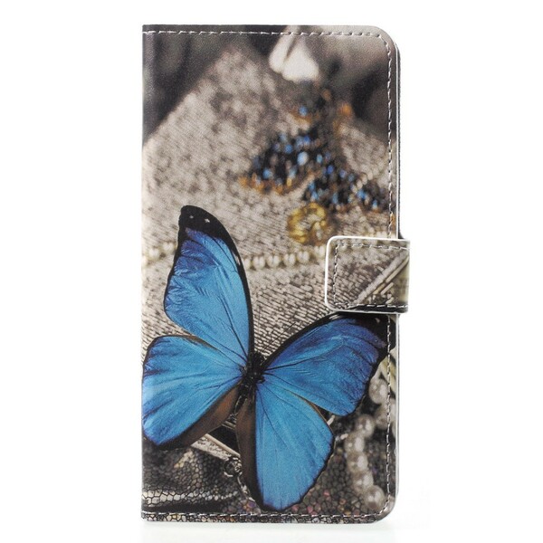 Huawei P20 Pro Schmetterling Hülle Blau