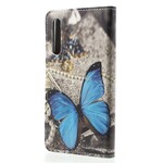 Huawei P20 Pro Schmetterling Hülle Blau