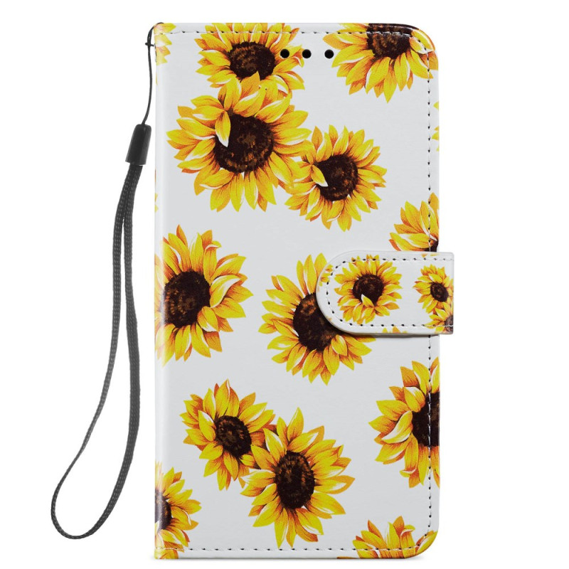 iPhone 11 Hülle Sonnenblumen mit Riemen
