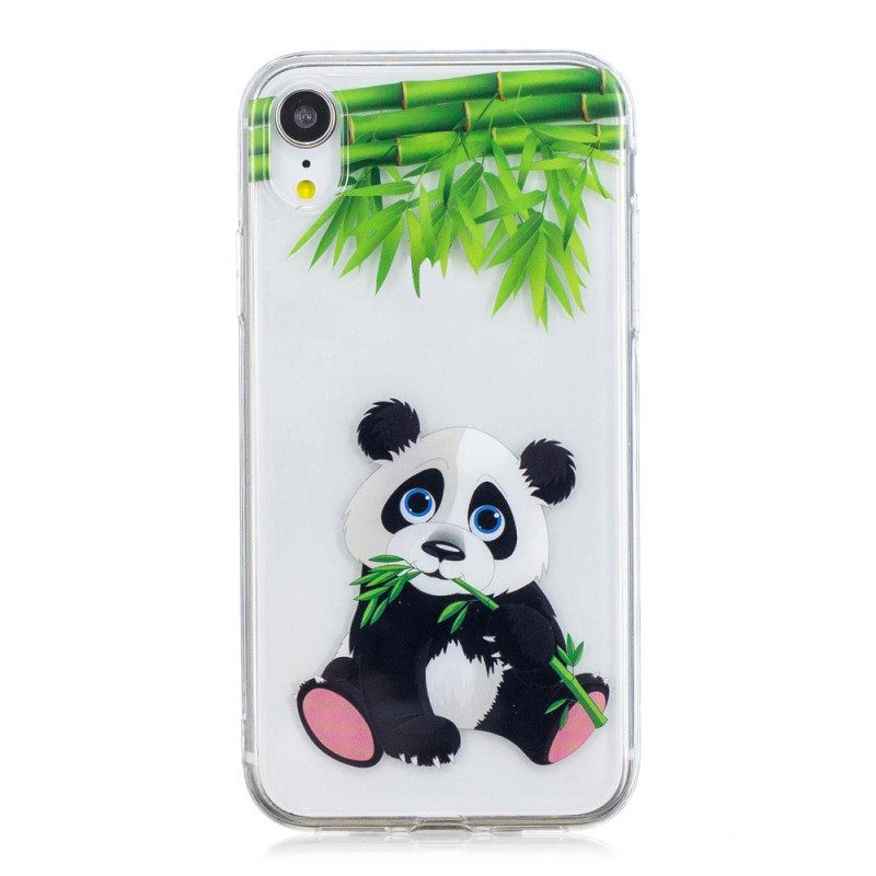 iPhone XR Cover Panda isst Bambus