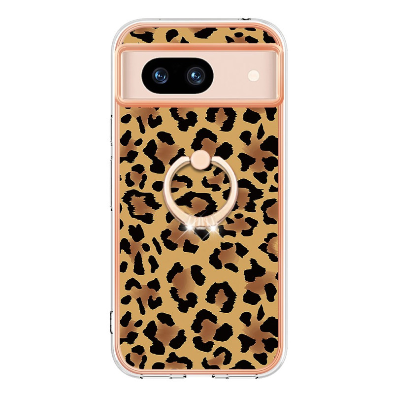 Cover Google Pixel 8A Ringhalter Leopard