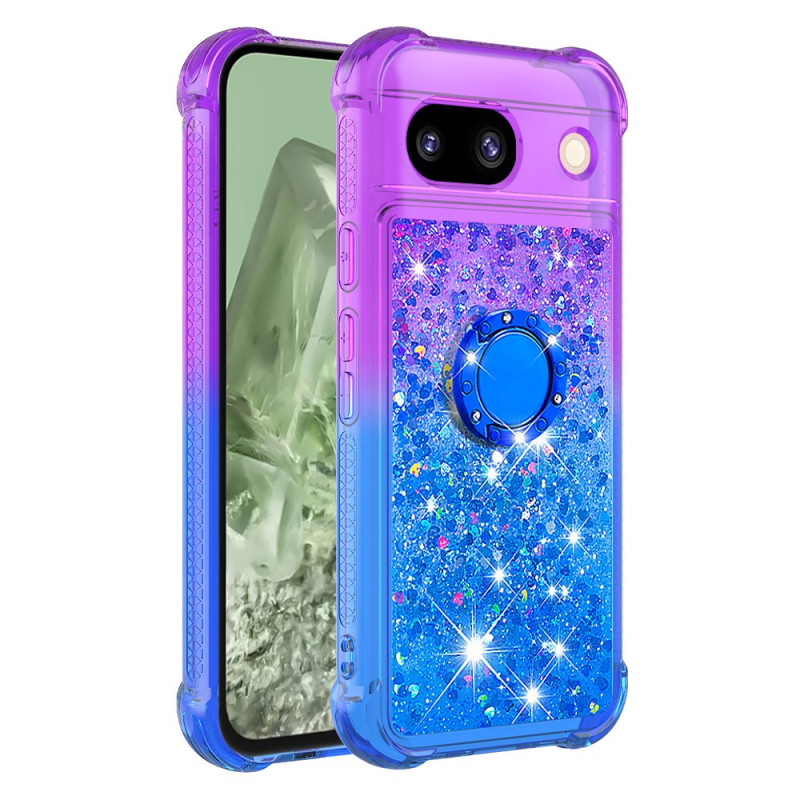 Cover Google Pixel 8A Ring-Halterung Gradient Glitter