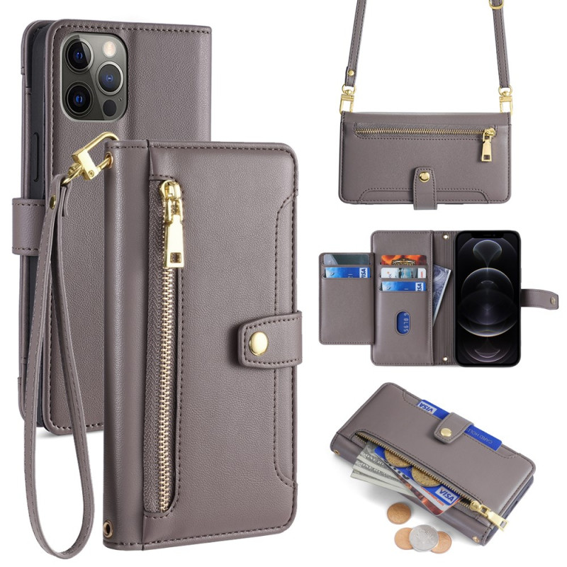 iPhone 12 / 12 Pro Tasche mit Riemen
 und Schulterriemen