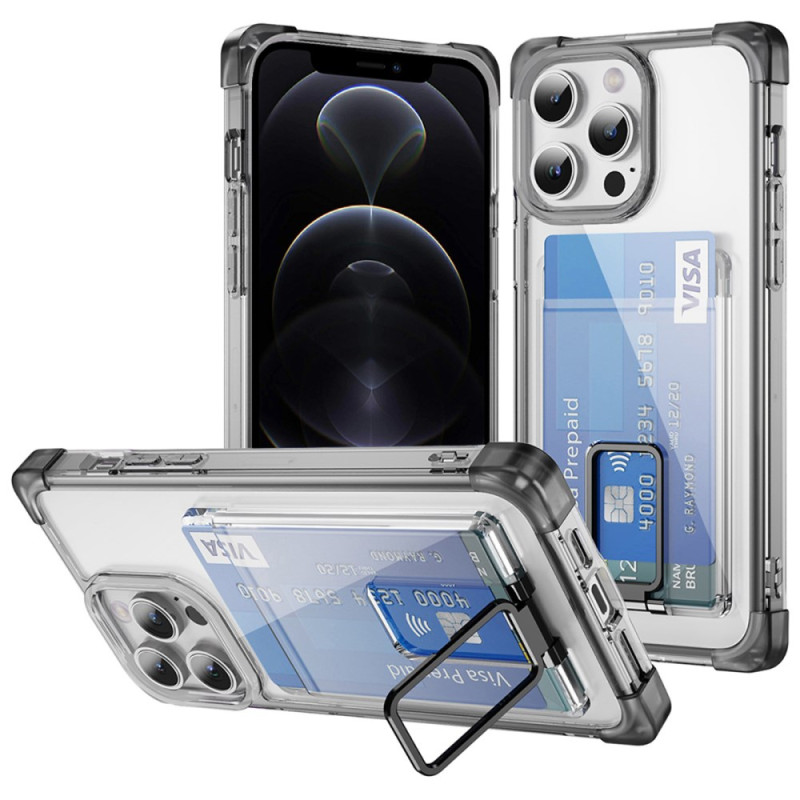 Transparentes iPhone 12 / 12 Pro Cover Kartenhalter und Halter