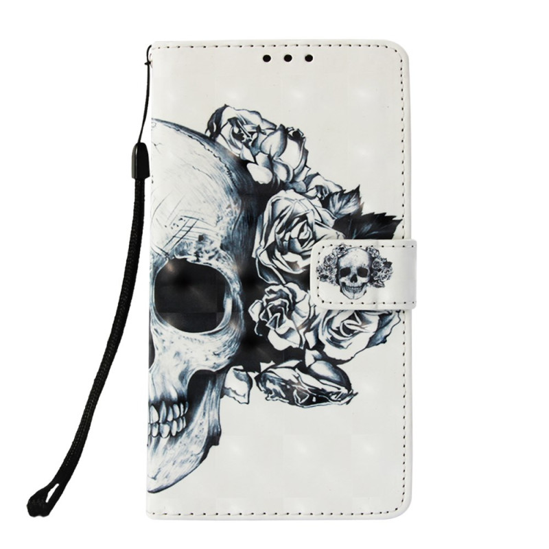 Samsung Galaxy S10 Blumenkranz Tasche mit Riemen