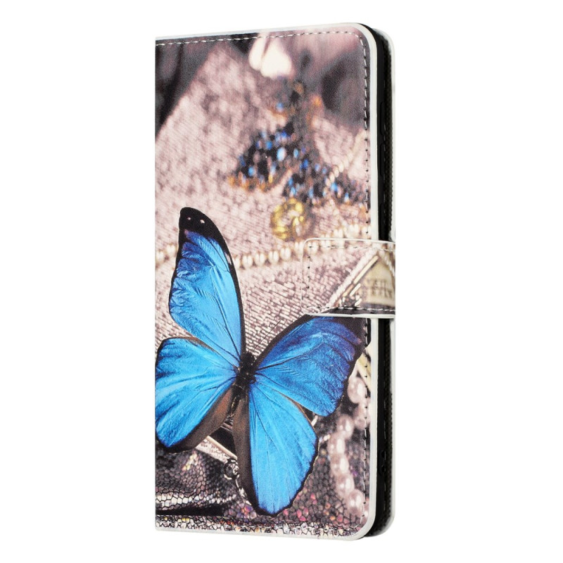 Samsung Galaxy Xcover 7 Hülle Schmetterling Blau