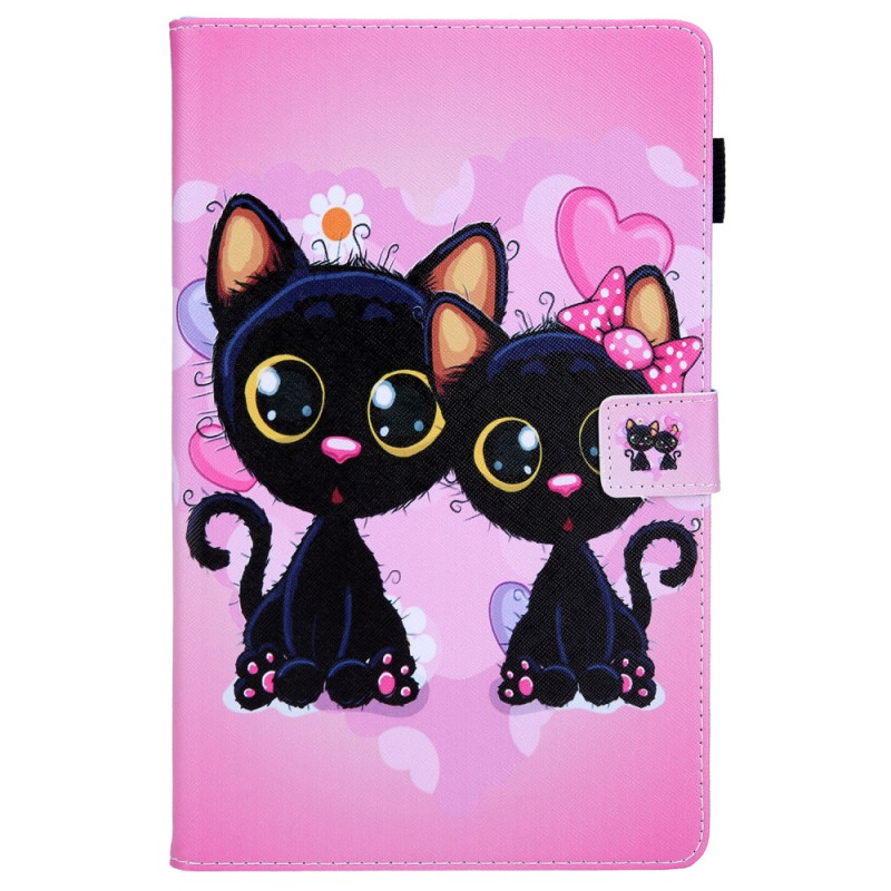 Samsung Galaxy Tab A11 / A9 Zwei Katzen Hülle