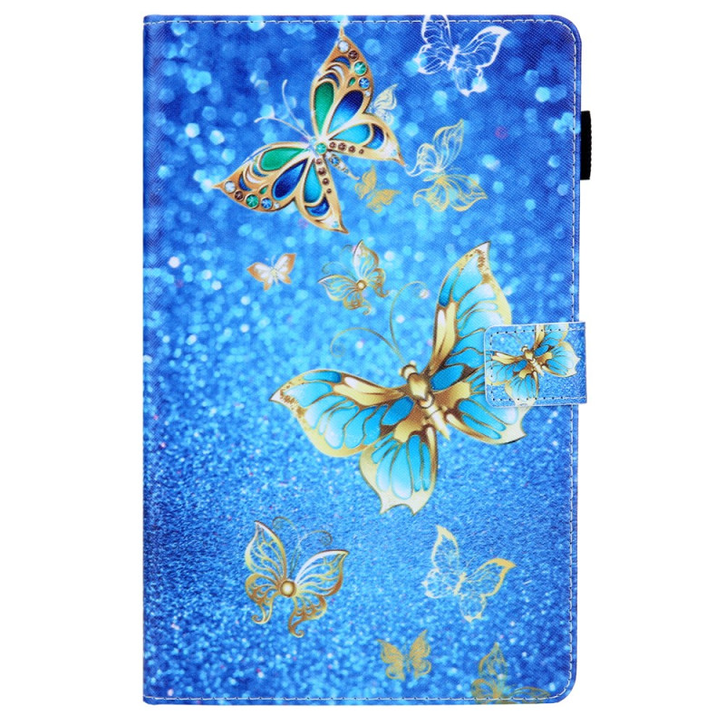 Samsung Galaxy Tab A11 / A9 Hülle Goldene Schmetterlinge