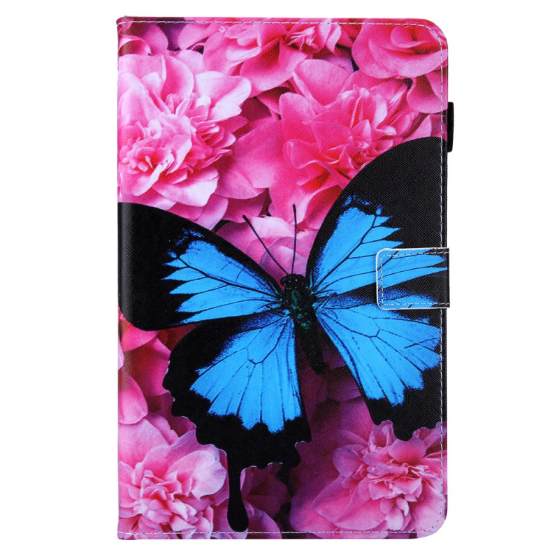 Samsung Galaxy Tab A9 Schmetterling Hülle Blau
