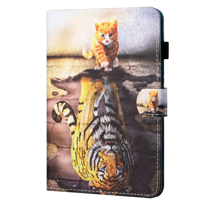 Samsung Galaxy Tab A9 Katze und Tiger Hülle