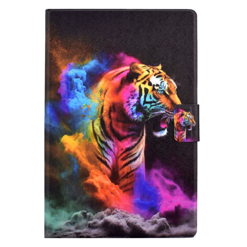 Samsung Galaxy Tab A9 Tiger Bunte Hülle