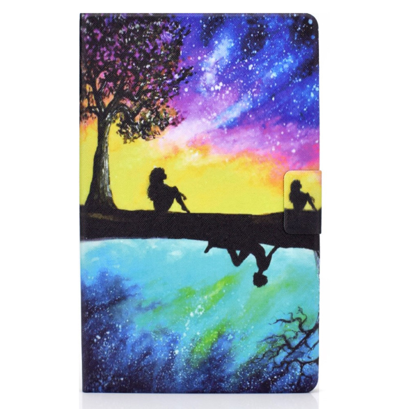 Samsung Galaxy Tab A11 / A9 Hülle Sternenhimmel Malerei