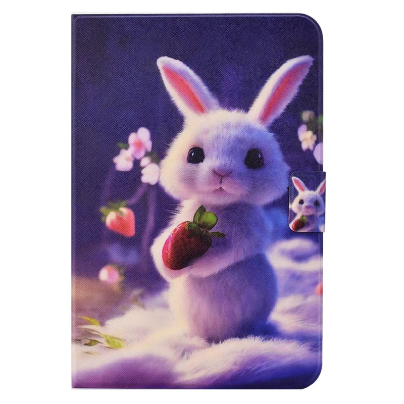 Samsung Galaxy Tab A9 Hülle Hase und Erdbeere
