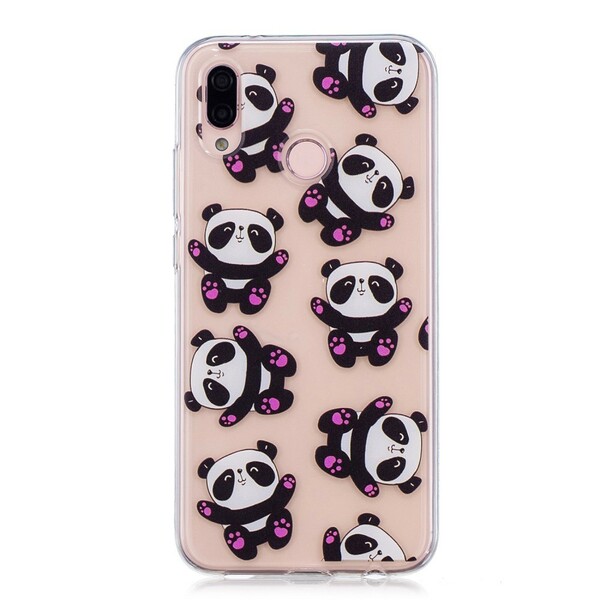 Huawei P20 Lite Transparent Pandas Have Fun Cover