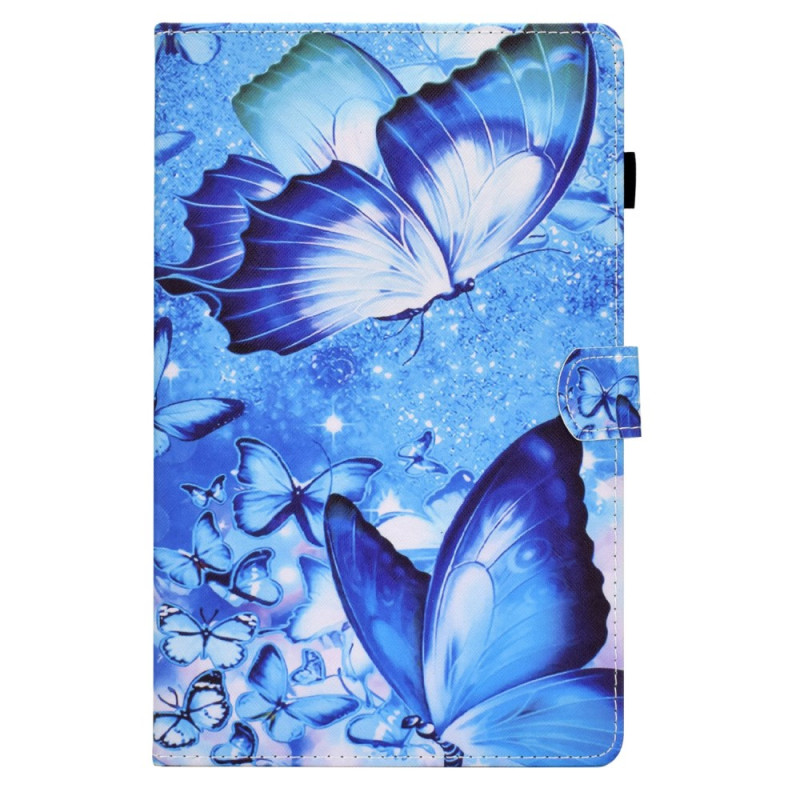 Hülle Samsung Galaxy Tab A9 Plus Zwei Blaue Schmetterlinge
