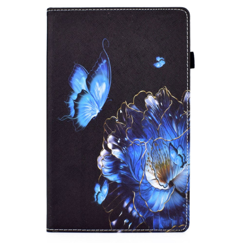 Samsung Galaxy Tab A9 Plus Schmetterling Blumen
 Hülle