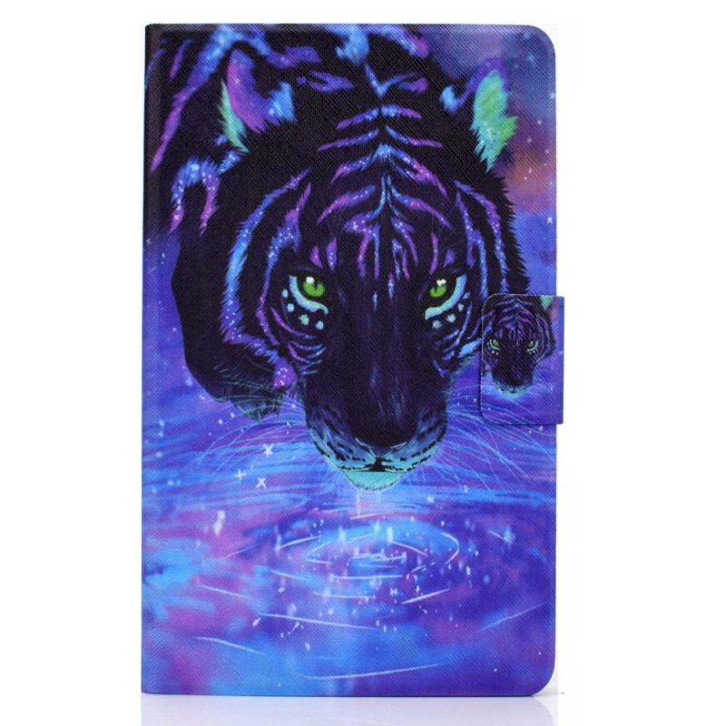Samsung Galaxy Tab A11 Plus / A9 Plus Hülle Tiger und Sternenhimmel