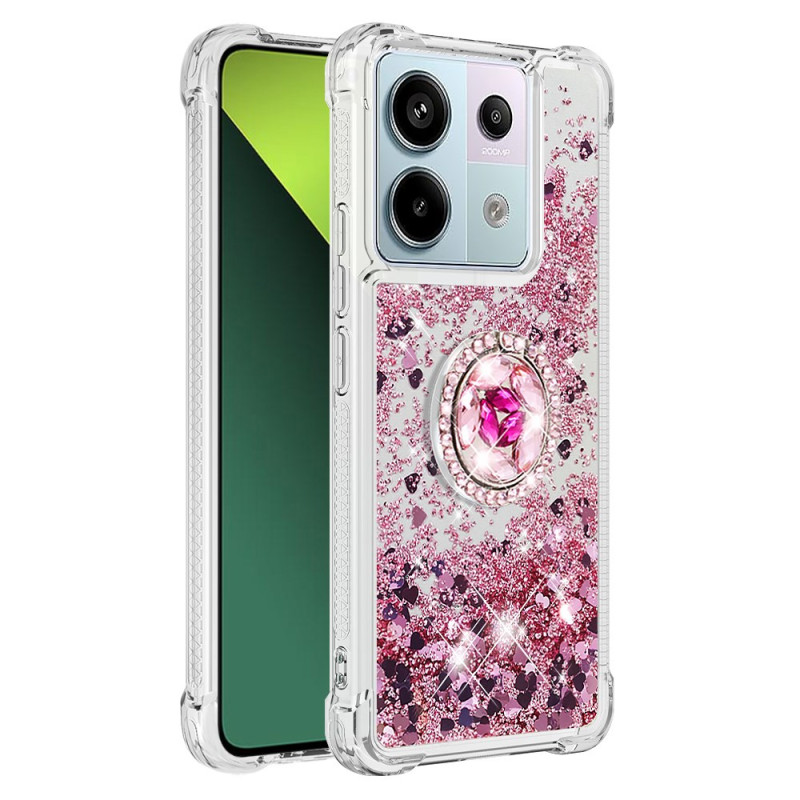 Xiaomi Redmi Note 13 Pro 5G / Poco X6 5G Glitter Ring-Halterung Cover