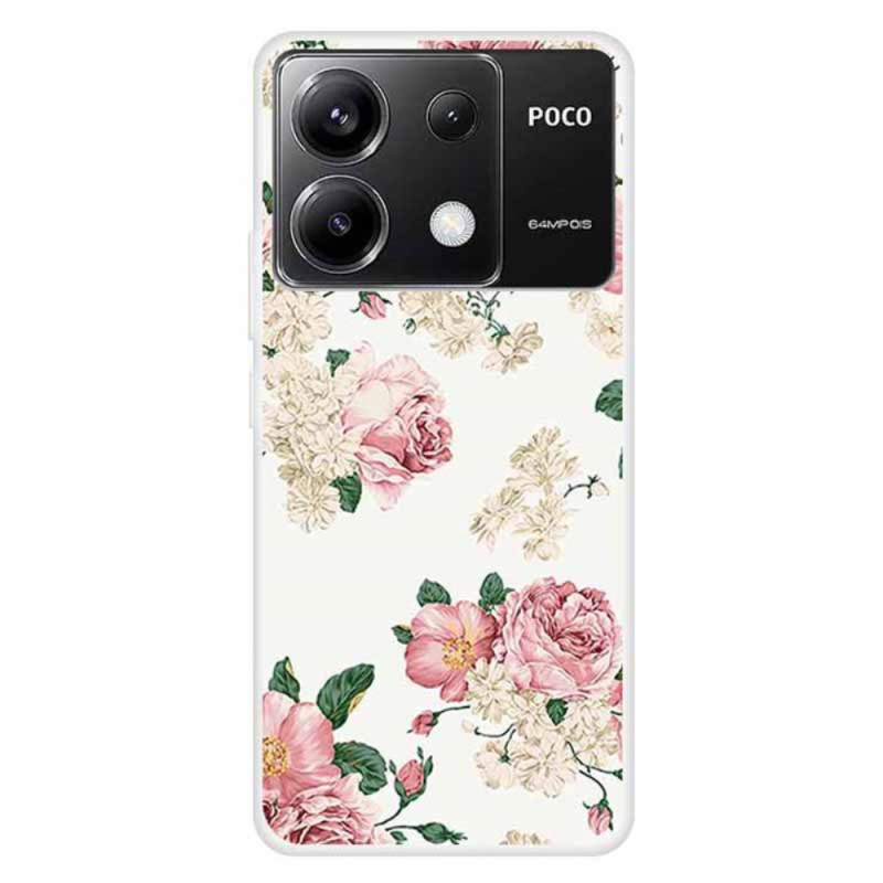 Xiaomi Redmi Note 13 Pro 5G / Poco X6 5G Cover Blumen Liberty