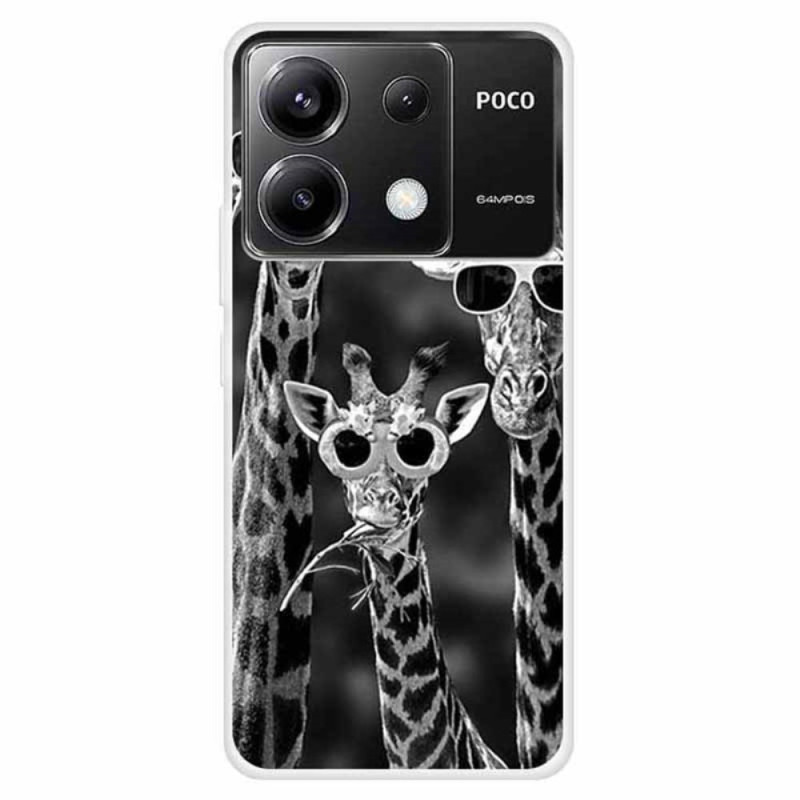 Xiaomi Redmi Note 13 Pro 5G / Poco X6 5G Giraffe mit Sonnenbrille Cover