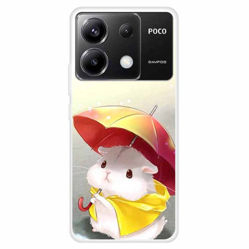Xiaomi Redmi Note 13 Pro 5G / Poco X6 5G Regenschirm Eichhörnchen Cover