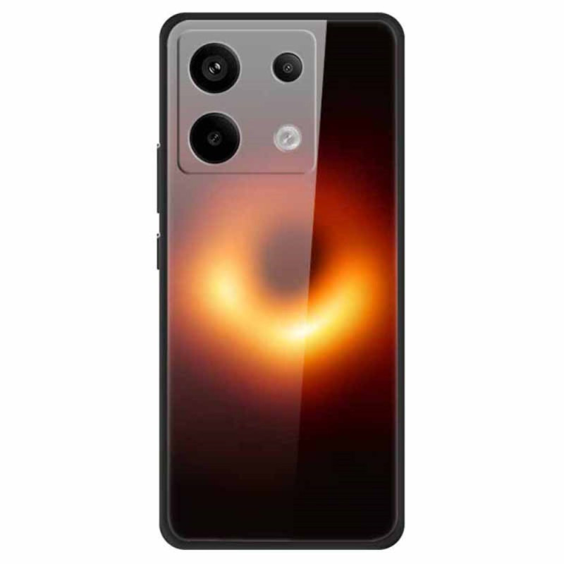 Xiaomi Redmi Note 13 Pro 5G / Poco X6 5G Hülle aus gehärtetem Glas Loch Schwarz