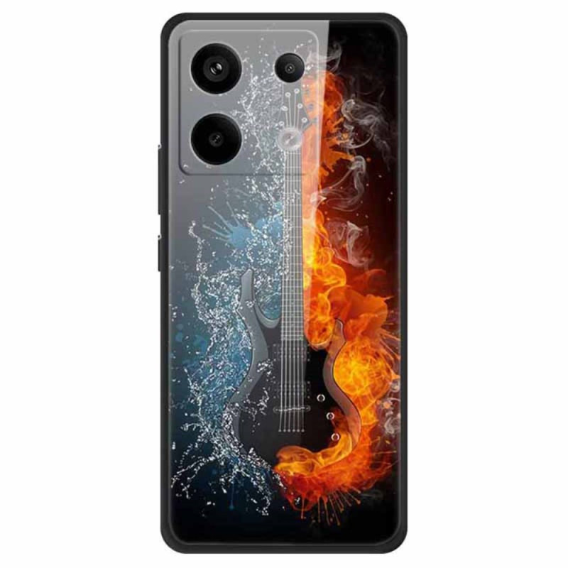 Xiaomi Redmi Note 13 Pro 5G / Poco X6 5G Hülle aus gehärtetem Glas Gitarre aus Eis und Feuer