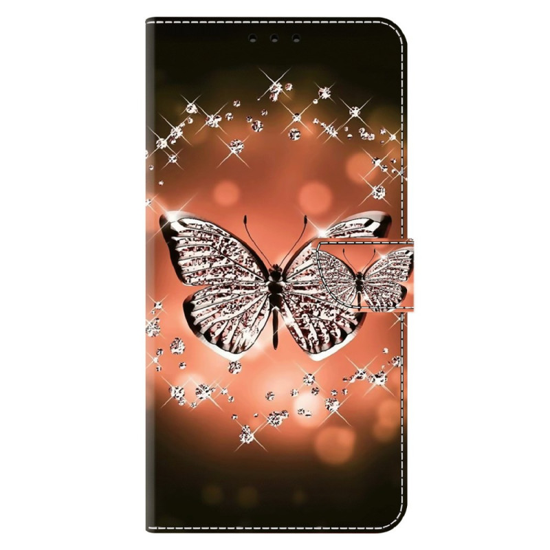 Xiaomi Redmi Note 13 4G Hülle Kristallschmetterlinge