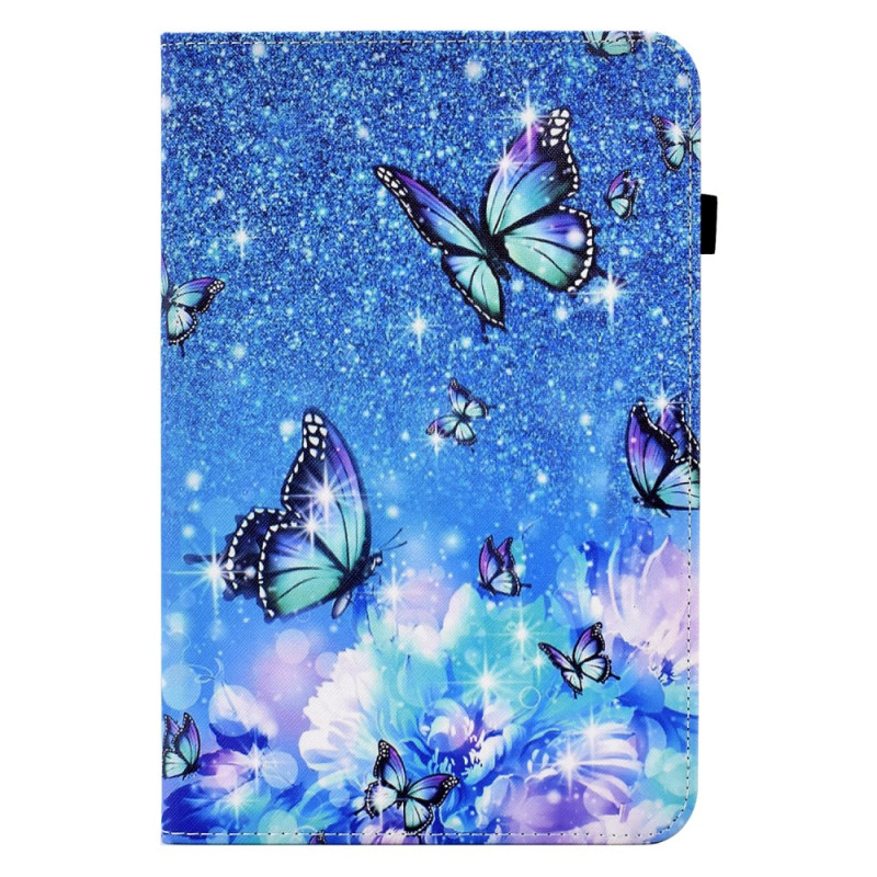 Samsung Galaxy Tab S8 / Tab S7 Tasche Schmetterlinge und Blumen