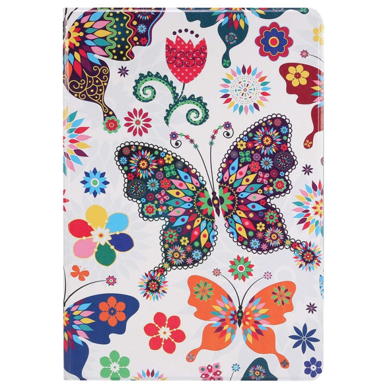 Samsung Galaxy Tab S8 Tasche Bunte Schmetterlinge