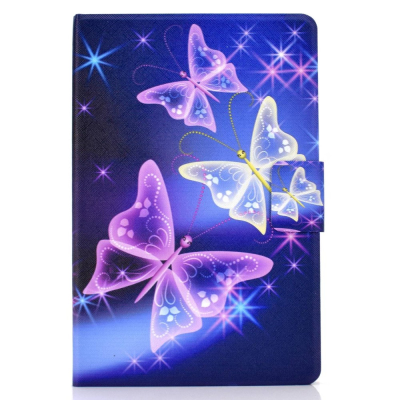 Samsung Galaxy Tab S8 / S7 Hülle Glänzende Schmetterlinge