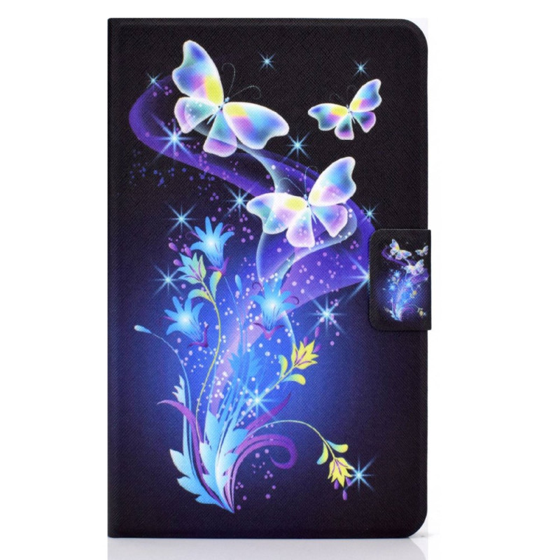 Hülle Samsung Galaxy Tab S8 / S7 Flug der Schmetterlinge Fluo