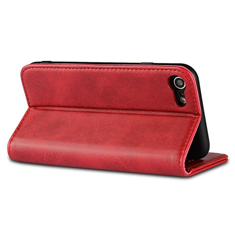 Flip Cover iPhone 8 / 7 Premium Kunstleder Nähte