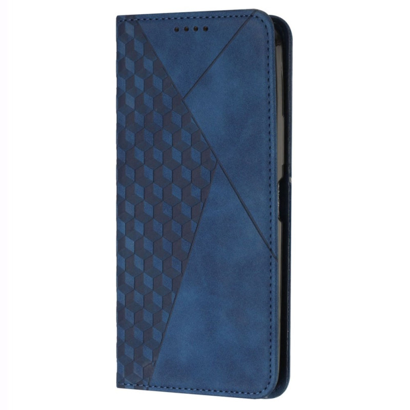 Flip Cover Realme 12 Pro Plus Leder-Effekt Rauten-Design