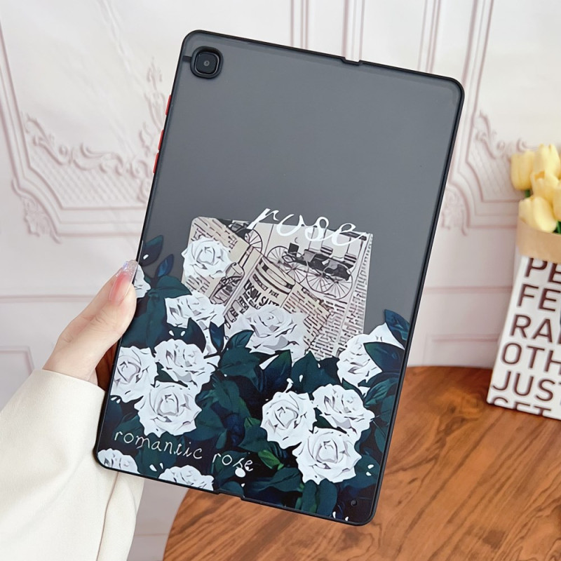 Samsung Galaxy Tab S6 Lite Cover Rosen Weiss