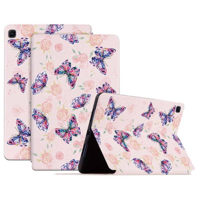Samsung Galaxy Tab S6 Lite Hülle mit Schmetterlings-Dekor
