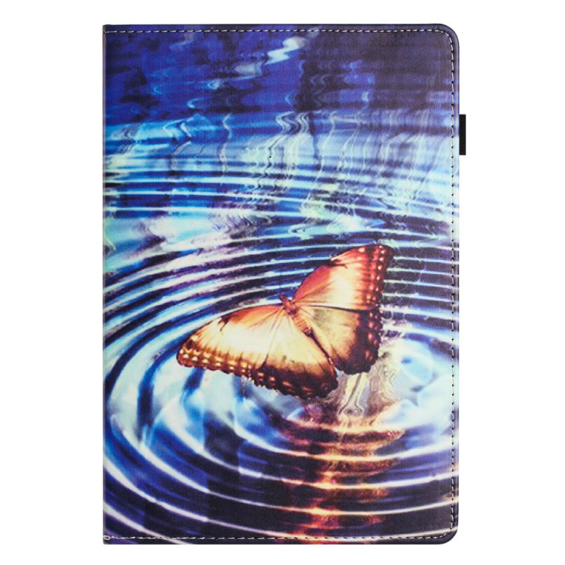 Samsung Galaxy Tab A8 (2022) / (2021) Schmetterling Wellen Tasche