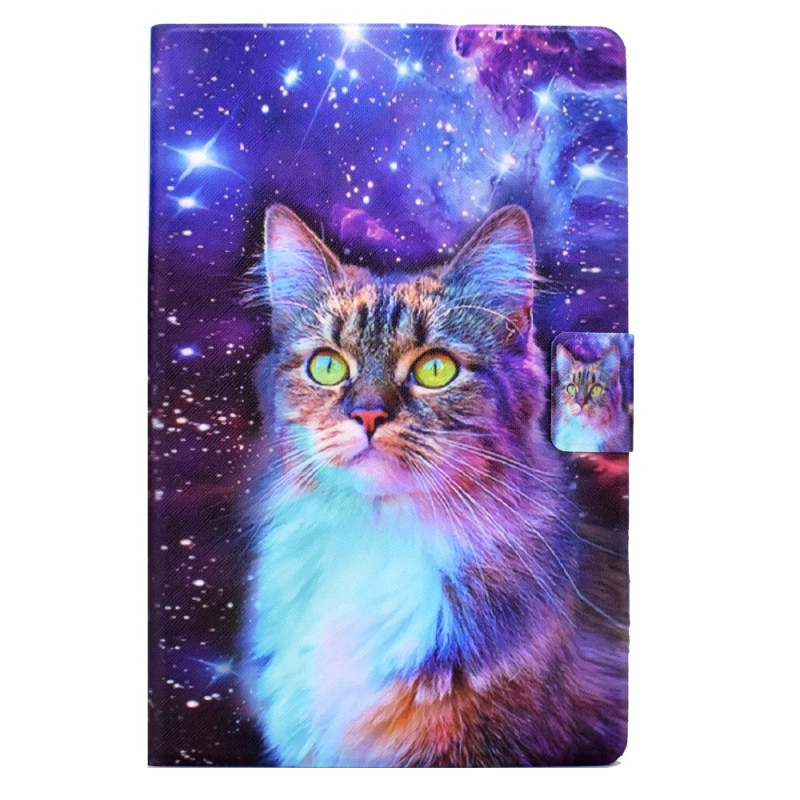 Samsung Galaxy Tab A8 Hülle (2022) / (2021) Katze in den Sternen