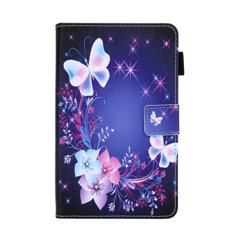 Samsung Galaxy Tab A 8.0 (2019) Blumen und Schmetterlinge Hülle