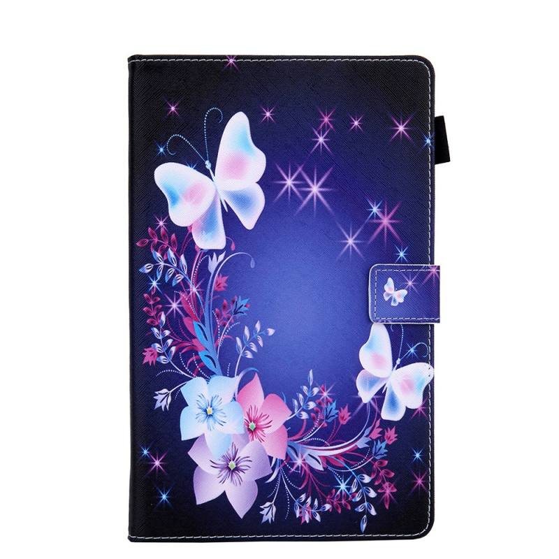 Hülle Samsung Galaxy Tab A 10.1 (2019) Blumen und Schmetterlinge