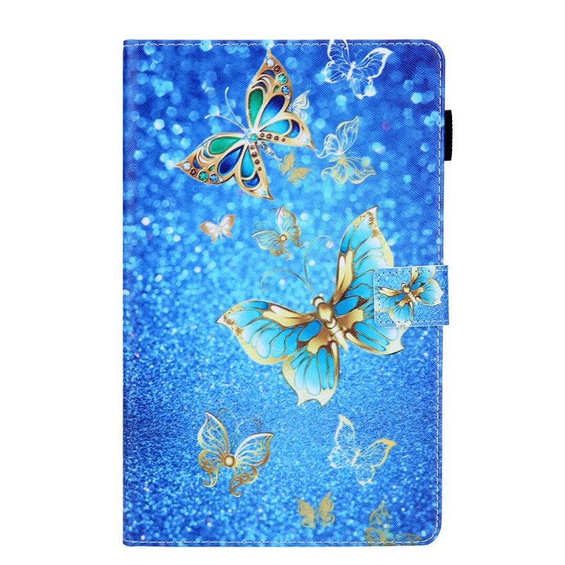 Hülle Samsung Galaxy Tab A 10.1 (2019) Goldene Schmetterlinge
