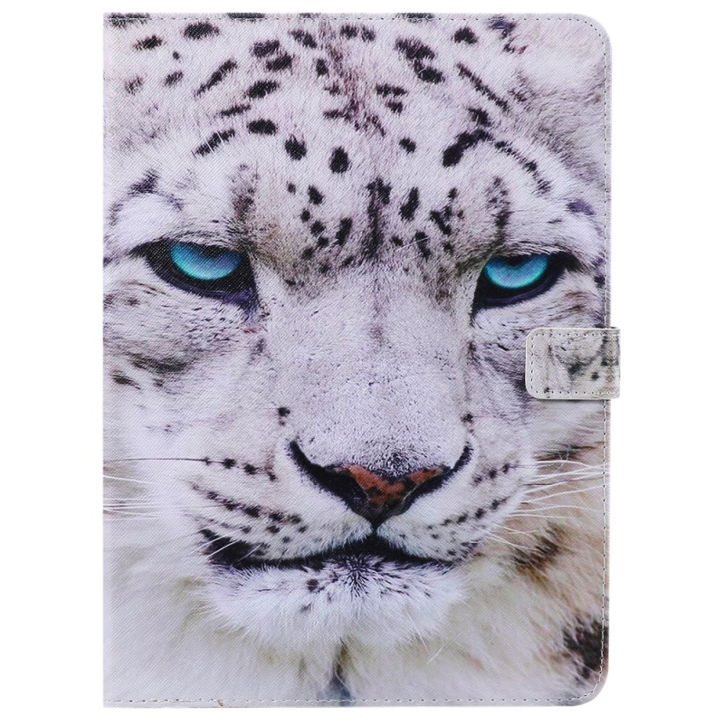 Für Samsung Galaxy Tab A7 (2022) / (2020) Leopard Weiß
