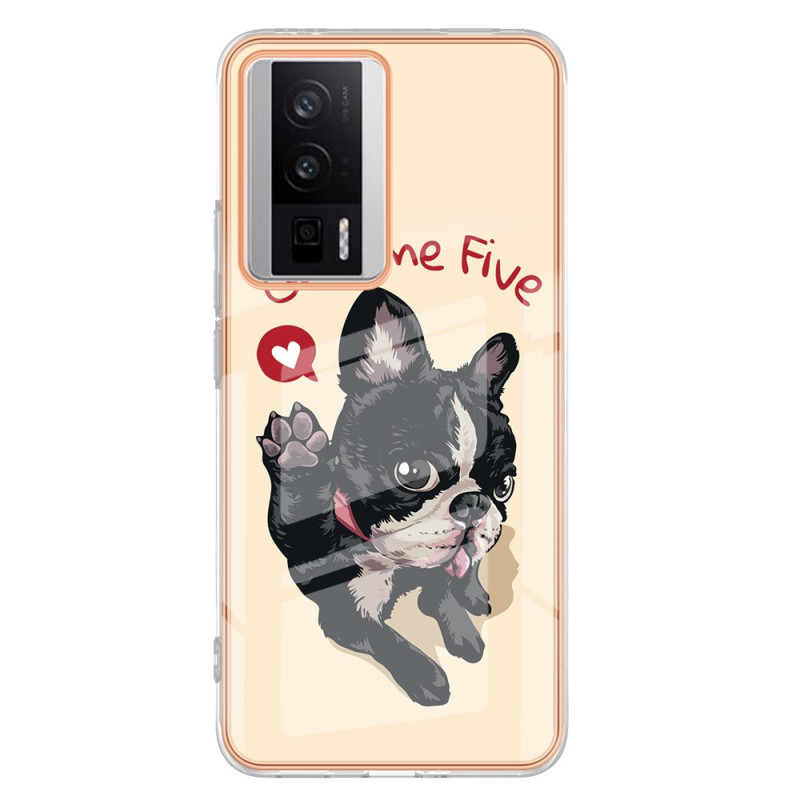 Poco F5 Pro Cover Hund Give Me Five