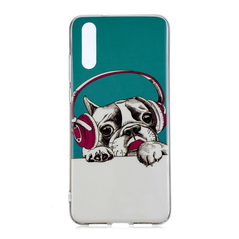 Huawei P20 Cover Hund Fluoreszierend