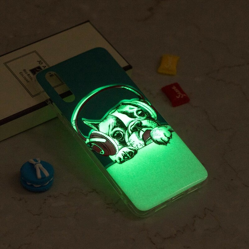 Huawei P20 Cover Hund Fluoreszierend
