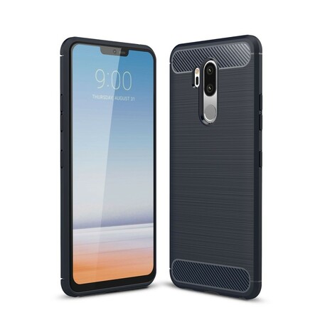 LG G7 ThinQ Kohlefaser Cover Gebürstet