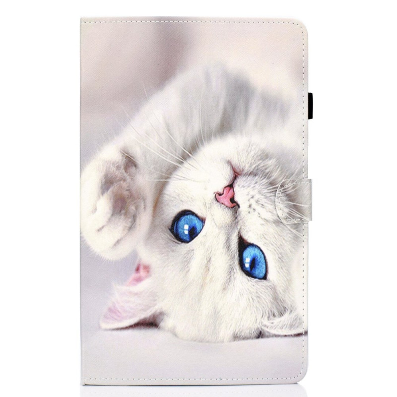 Hülle Samsung Galaxy Tab A7 Lite Katze weiß