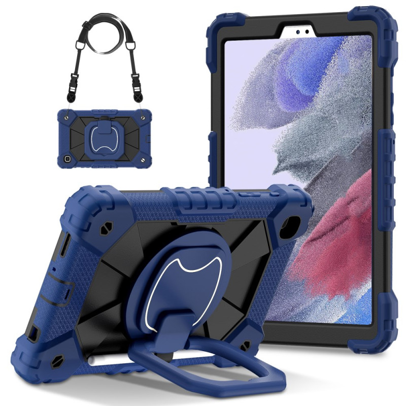 Samsung Galaxy Tab A7 Lite Cover Robuster Ring-Ständer und Schulterriemen