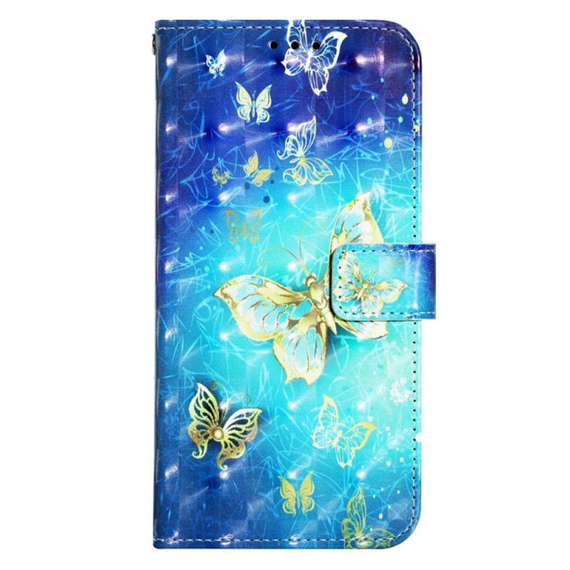 Xiaomi Redmi Note 13 4G Hülle Goldene Schmetterlinge